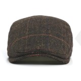   Vintage férfi téli golf sapka - Barna Férfi kalap, sapka